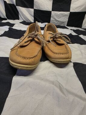 Sperry Women's Tan/Buckskin Leather Boat Shoes